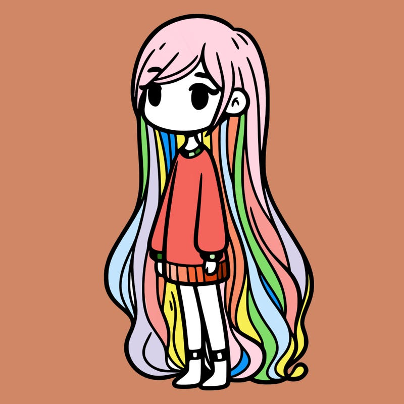 girl with long hair
