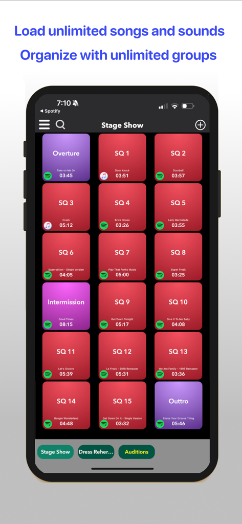 SQ Theatre Sound Cues - Music App | MWM