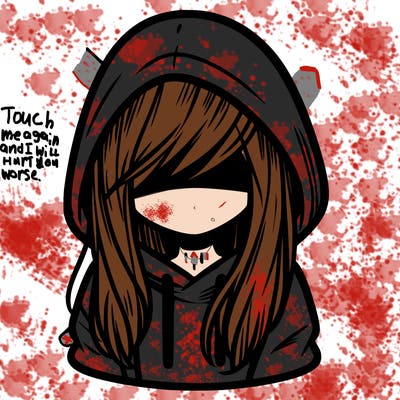 girl with hair covering her face and wearing a hoodie