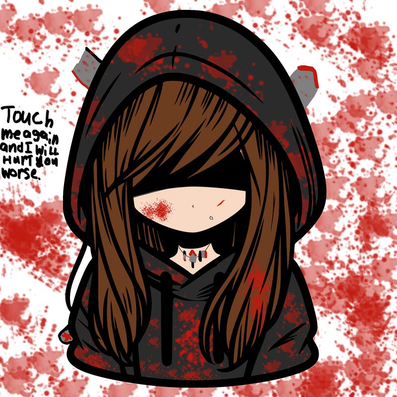 girl with hair covering her face and wearing a hoodie