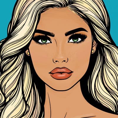 beautiful model face woman realistic