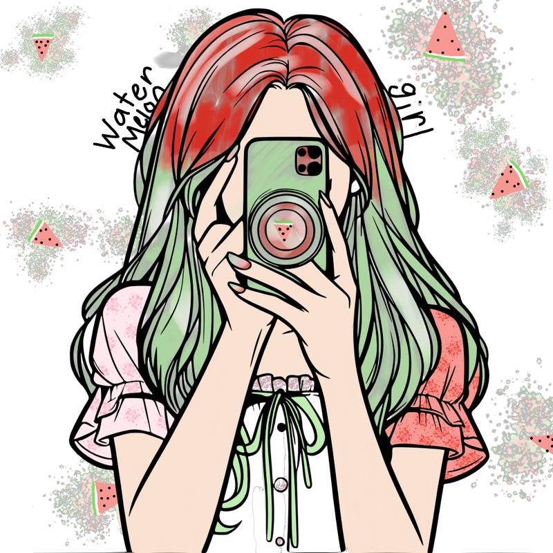 a realistic girl holding her phone taking pictures