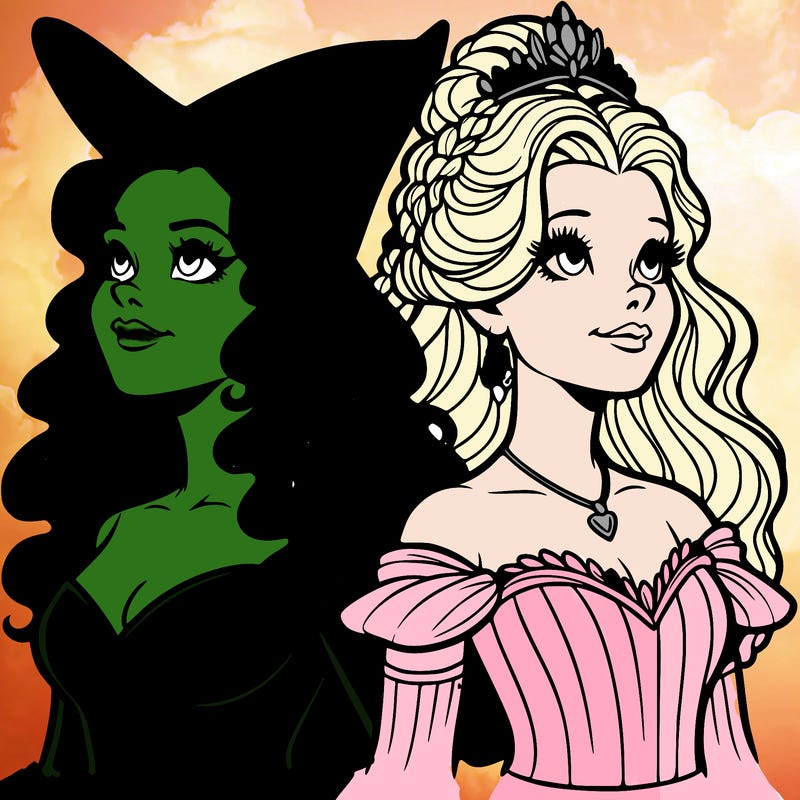 'elphaba and glinda (realistic)