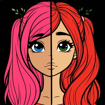 realistic girl split