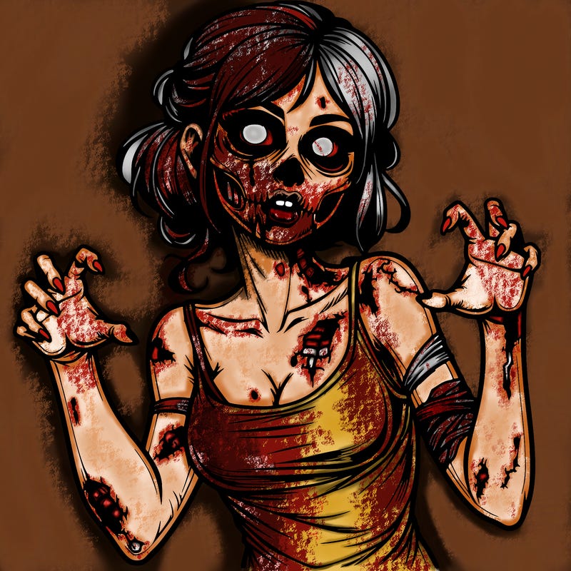 realistic zombie girl