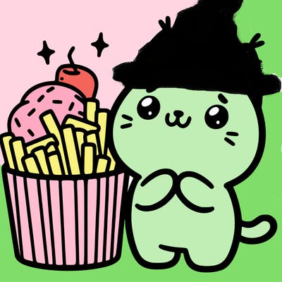 cute food cat