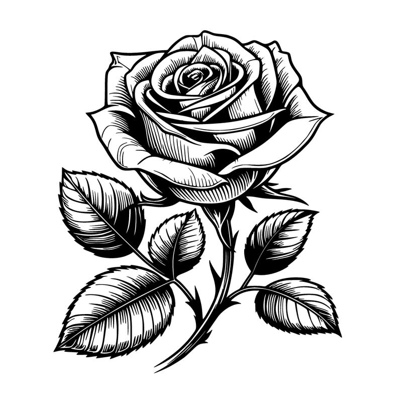 realistic rose