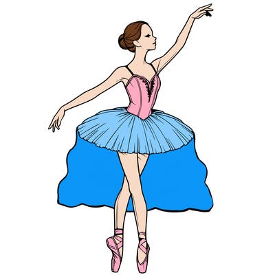realistic ballerina