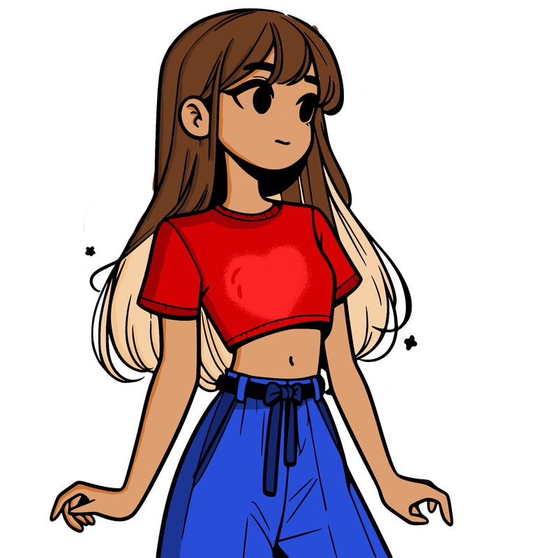 girl in a cute crop top