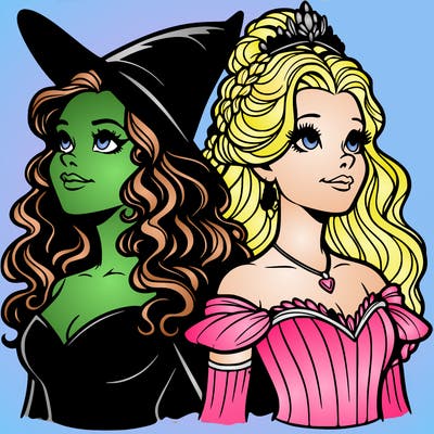 'elphaba and glinda (realistic)