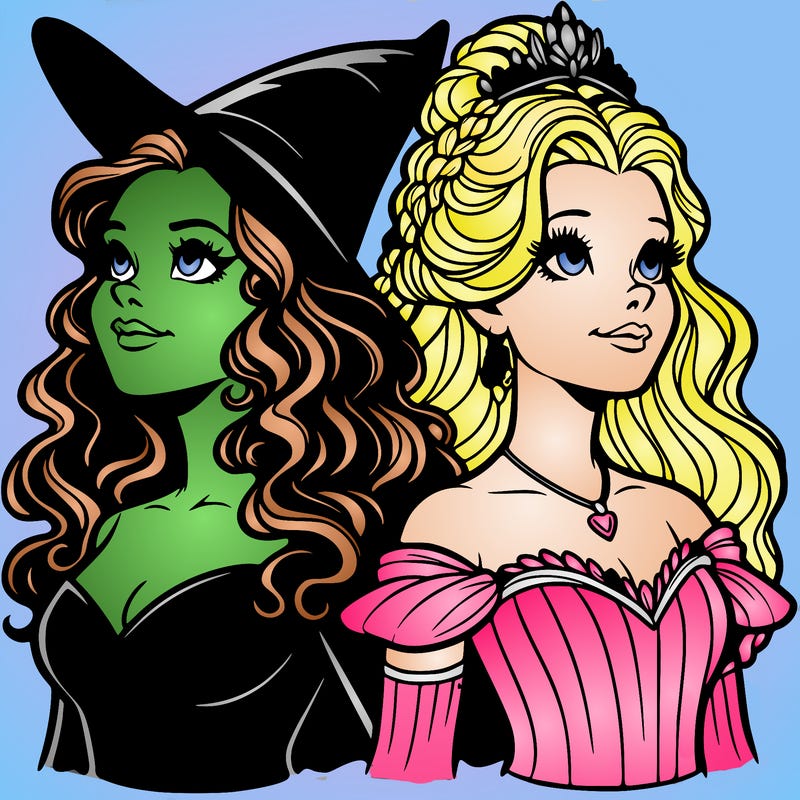 'elphaba and glinda (realistic)