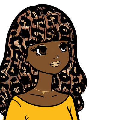 lady with bangs