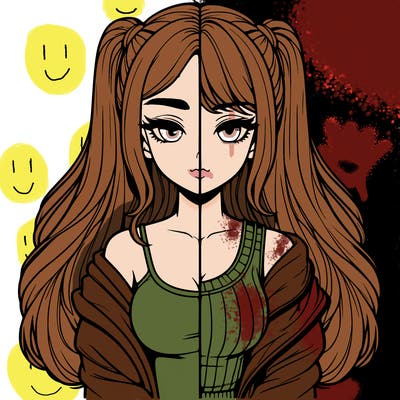 realistic girl split