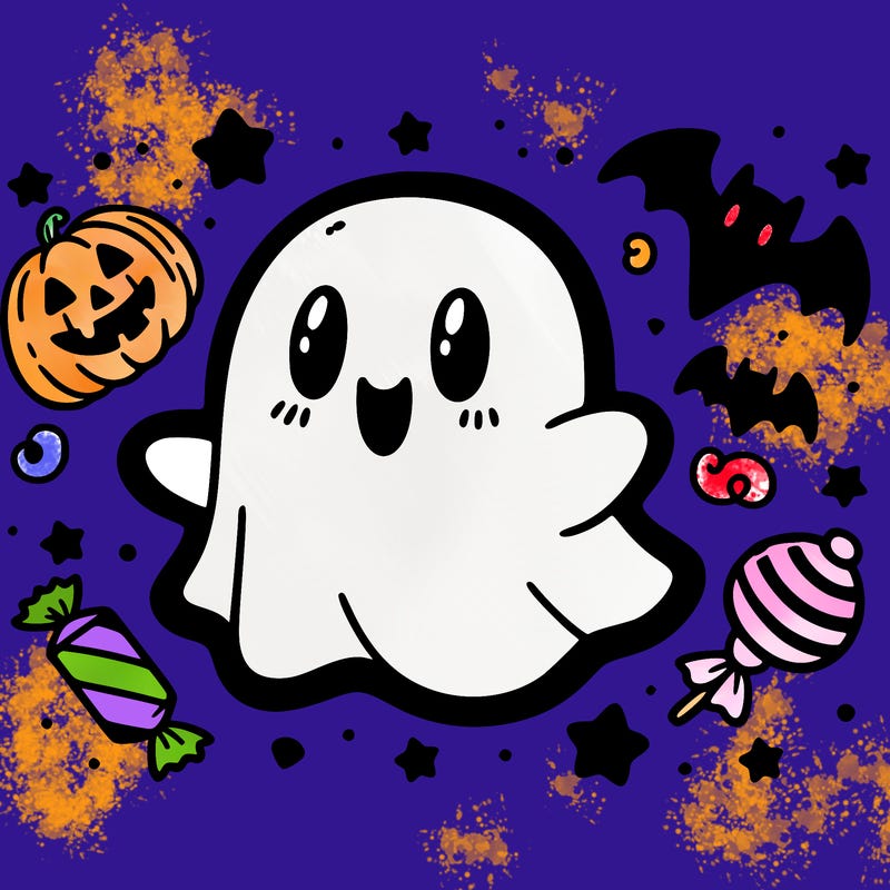 halloween cute little ghost