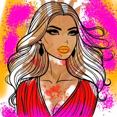 beautiful fashion woman