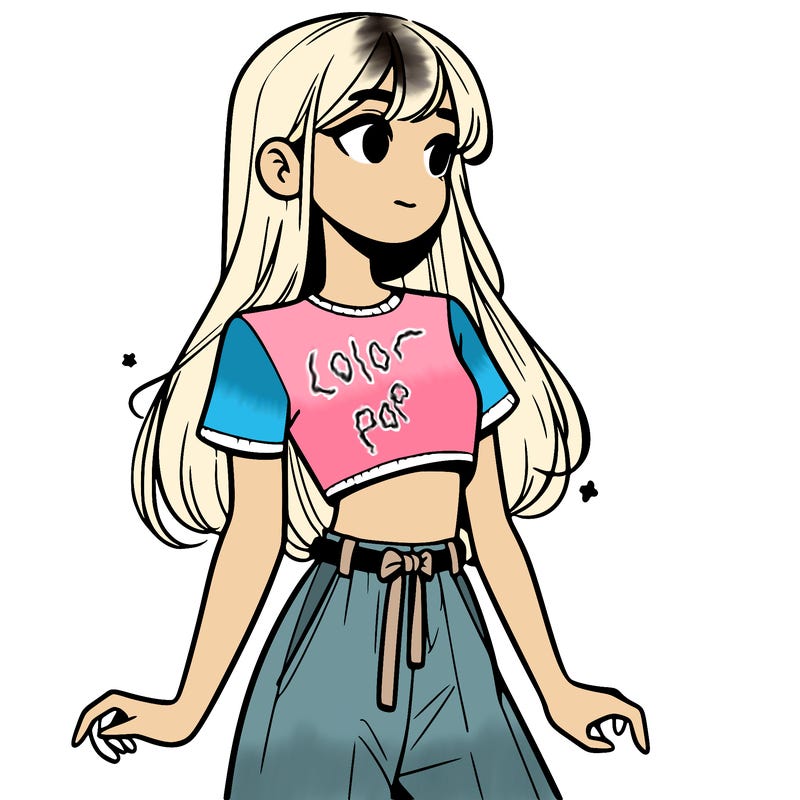 girl in a cute crop top