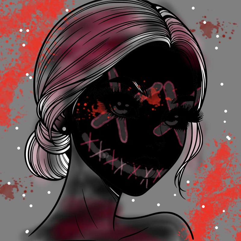 realistic girl with lashes