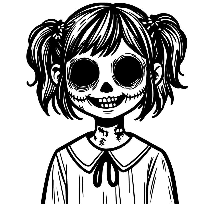 creepy girl