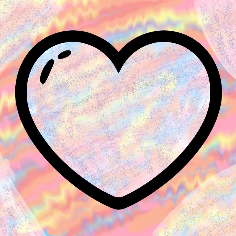 a blank heart