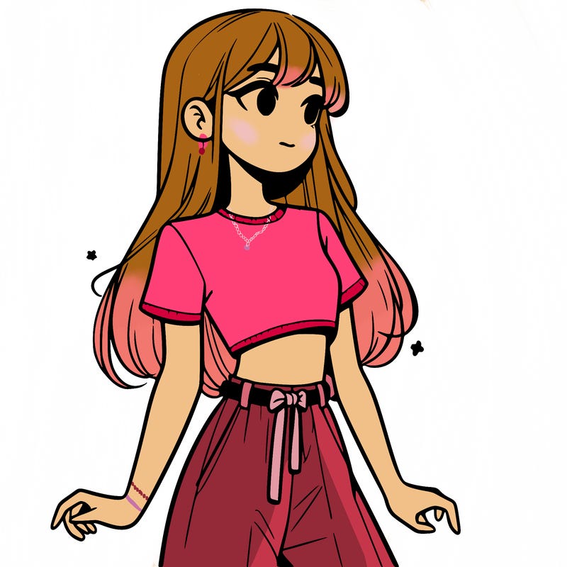 girl in a cute crop top