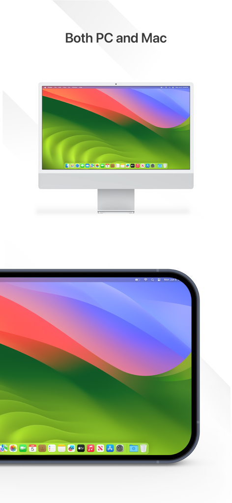 Splashtop Business - Splashtop Business remote access showing Mac desktop interface on an iPad