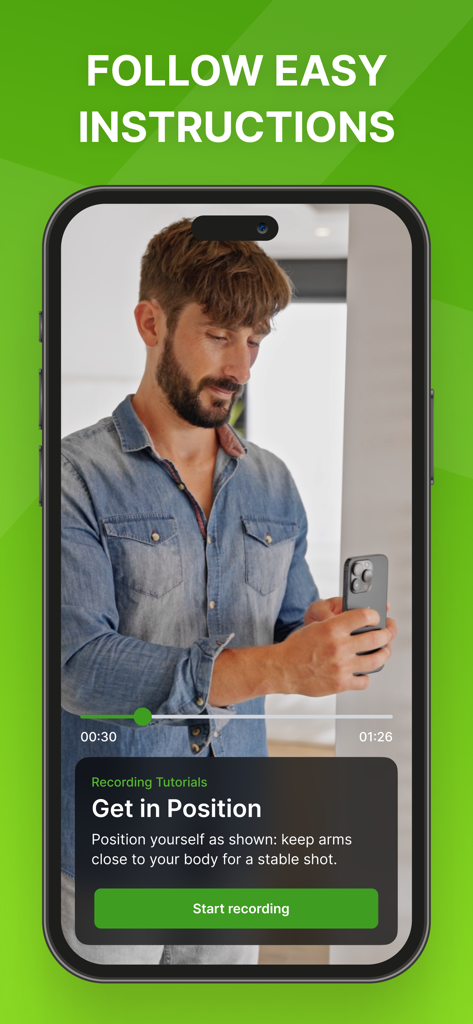 Momenzo: Real Estate Videos - Momenzo app screen showing recording tutorials and guided instructions for real estate videos