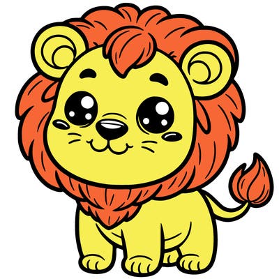 cute lion
