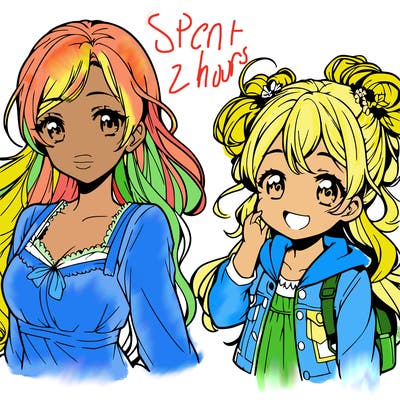 mother and daughter anime