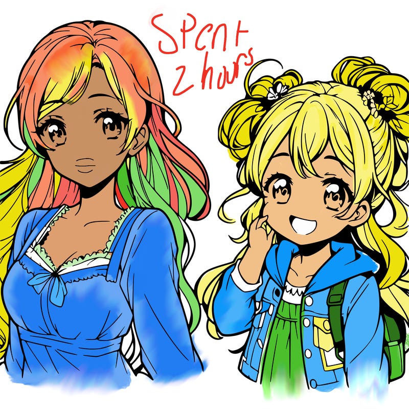 mother and daughter anime