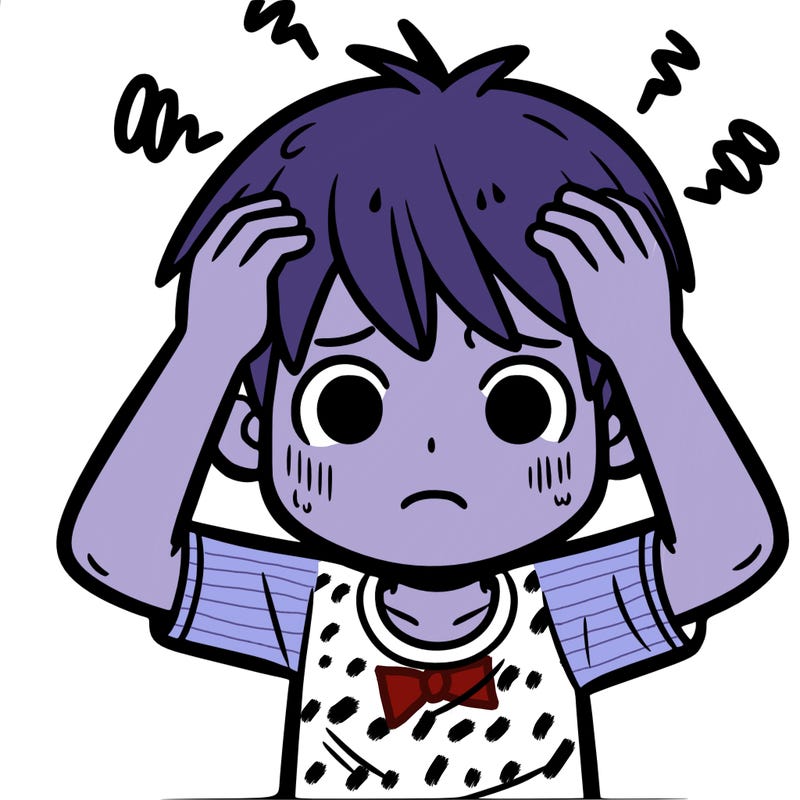 a boy having anxiety