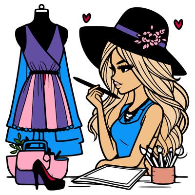 a stylish fashion designer