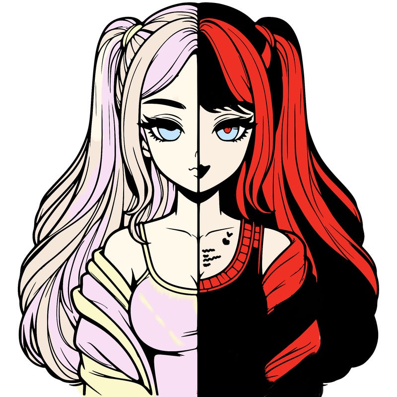 realistic girl split