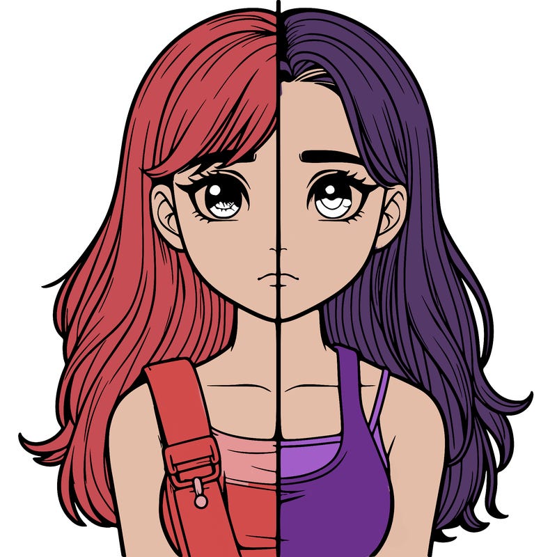 realistic girl split