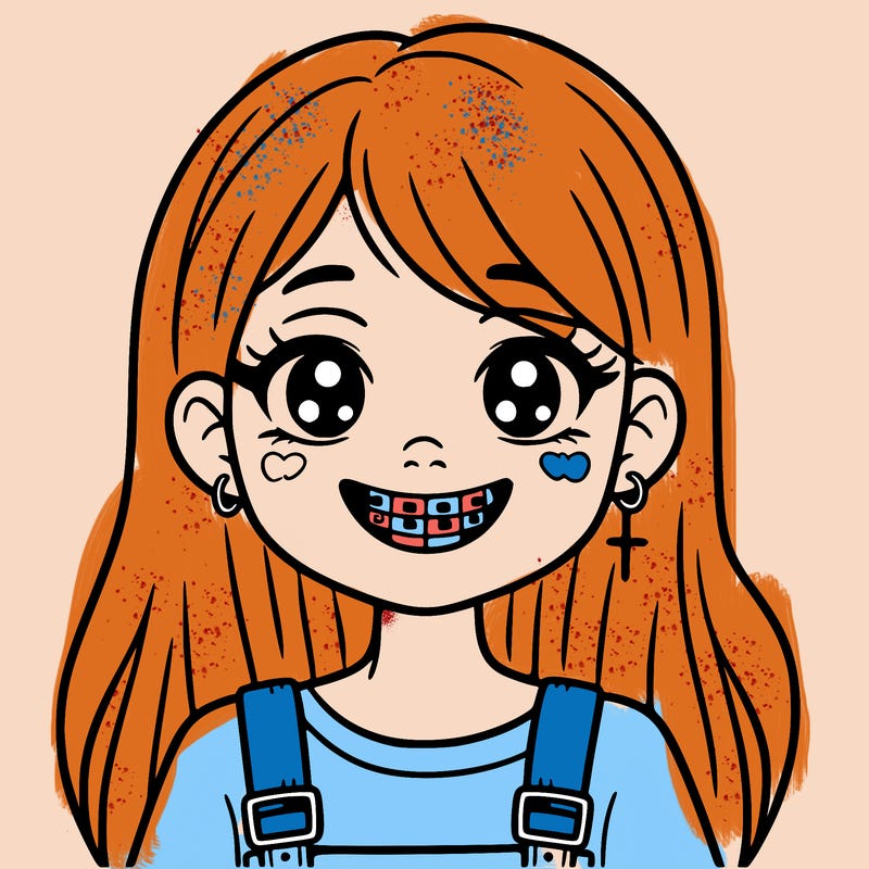 girl with braces