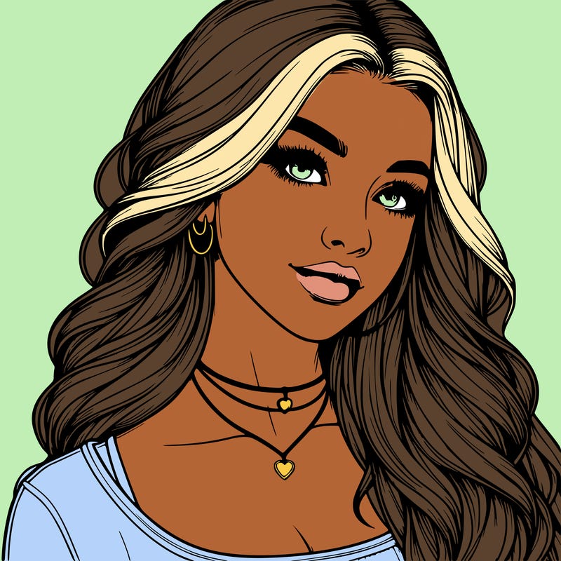 detailed realistic girl