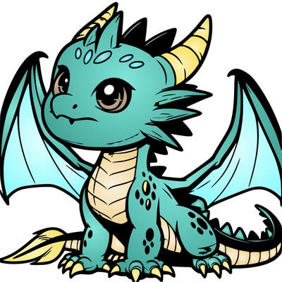 fierce baby night dragon