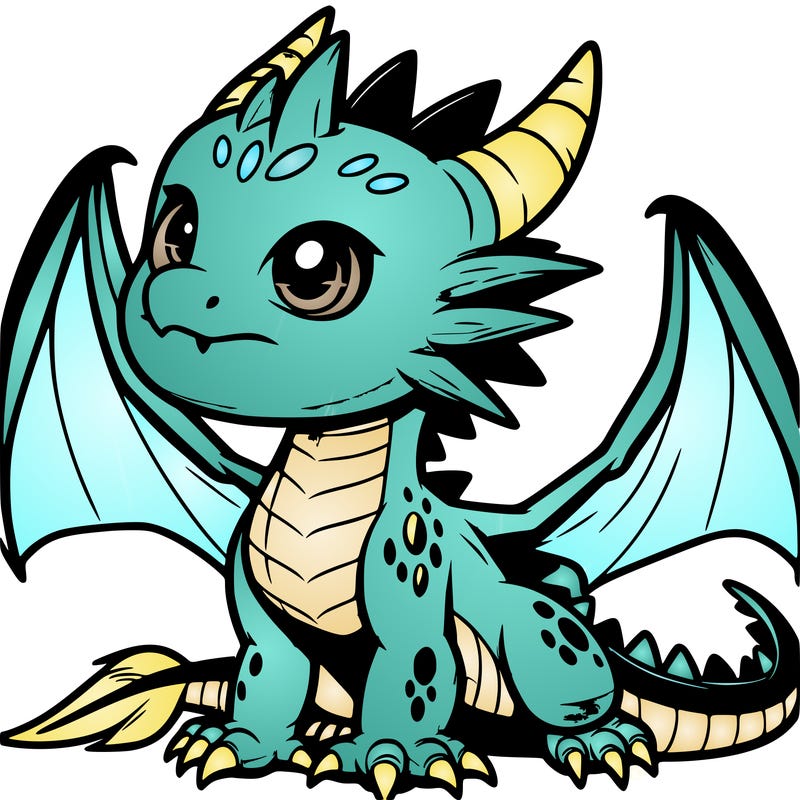 fierce baby night dragon