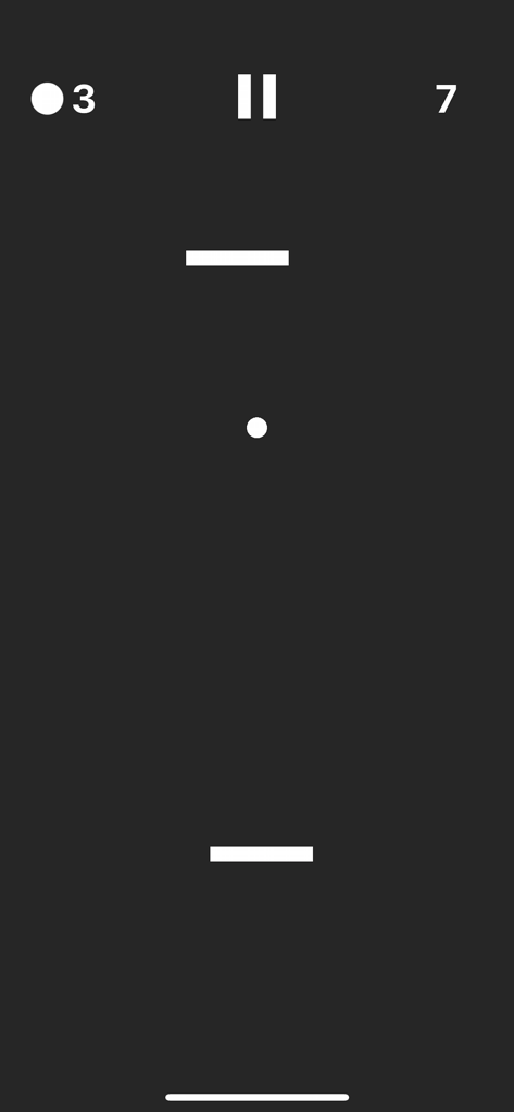 Ultra Ping Pong - Minimalist retro arcade gameplay screen of Ultra Ping Pong with paddles and ball