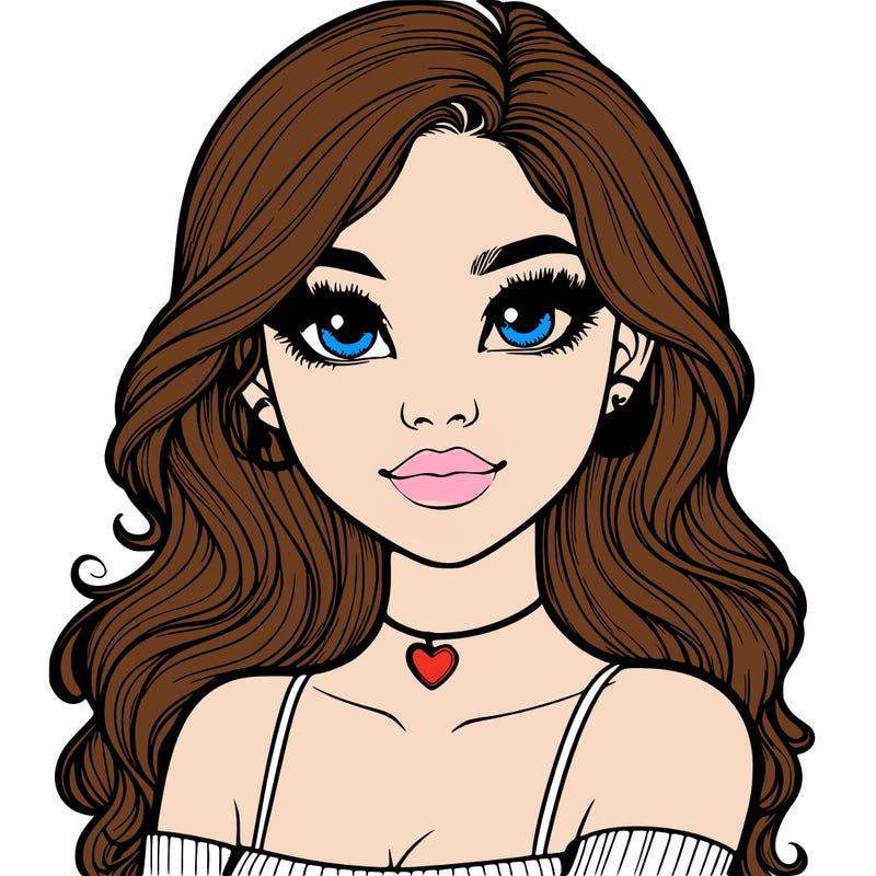 realistic pretty girl