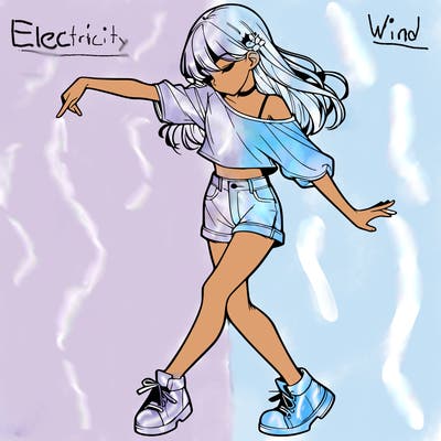 realistic girl danceing