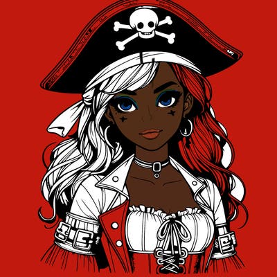 realistic pirate girl