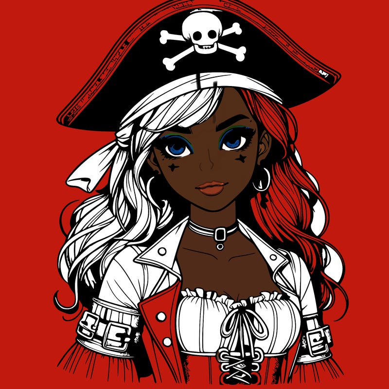 realistic pirate girl
