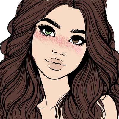 beautiful realistic girl