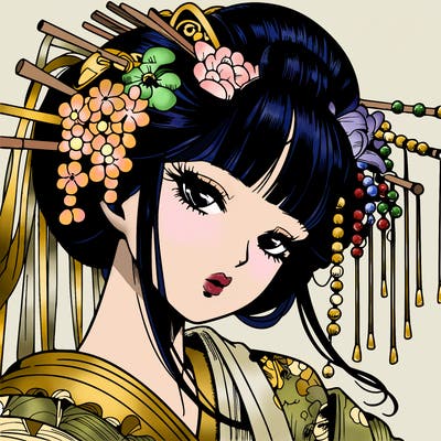 manga geisha detail