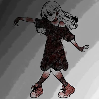 realistic girl danceing