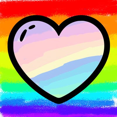 a blank heart