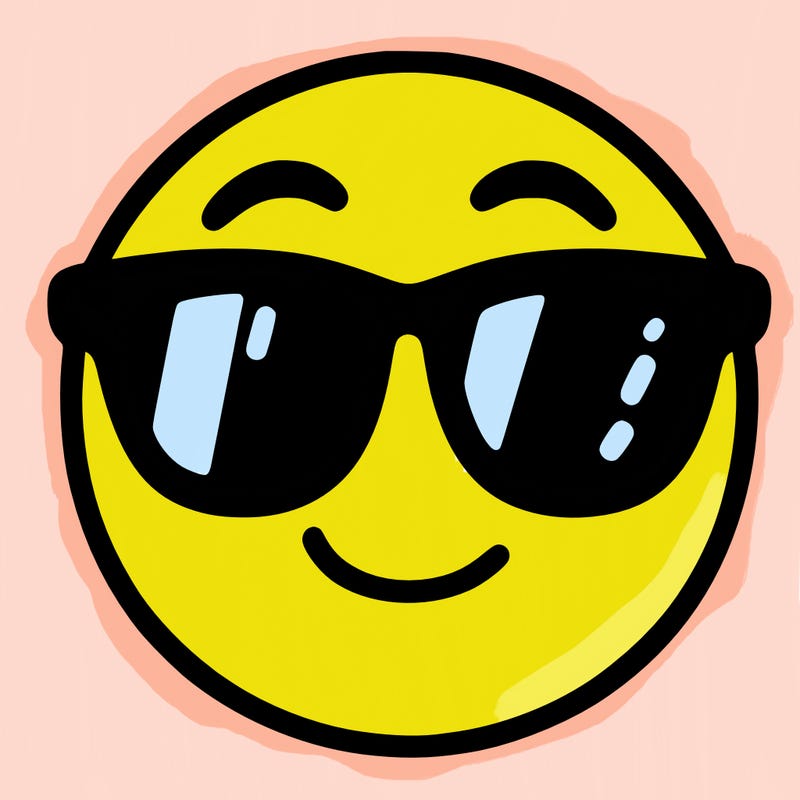 emoji with sunglasses