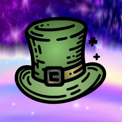 st patrick hat with thin lines