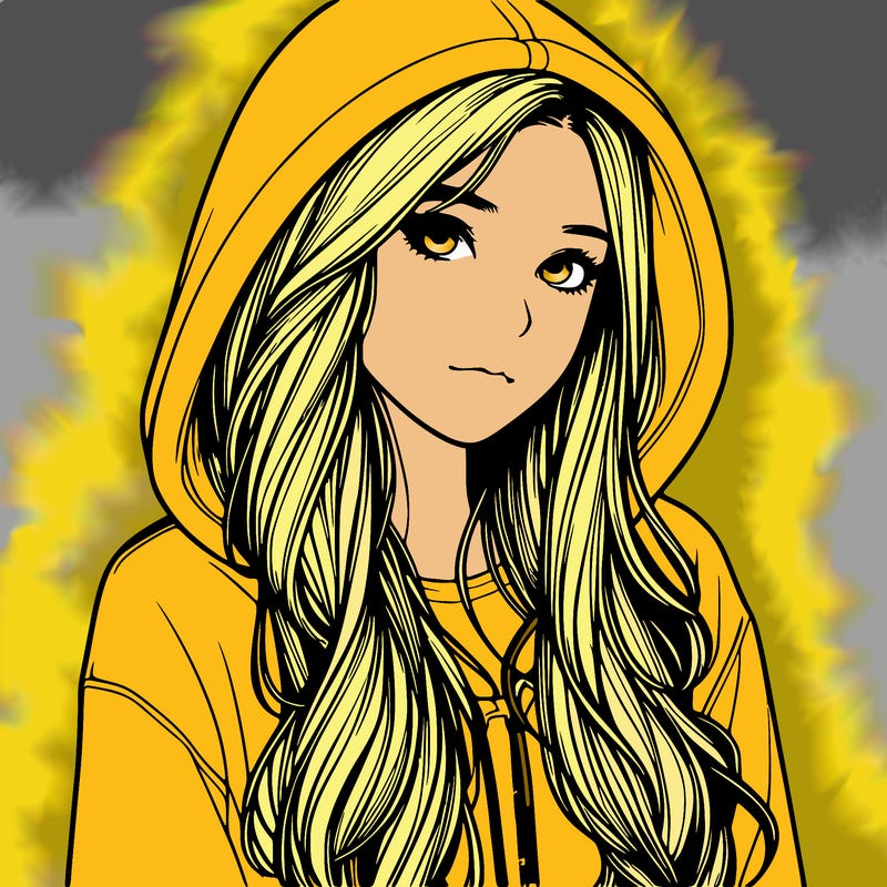 realistic girl with hoodie
