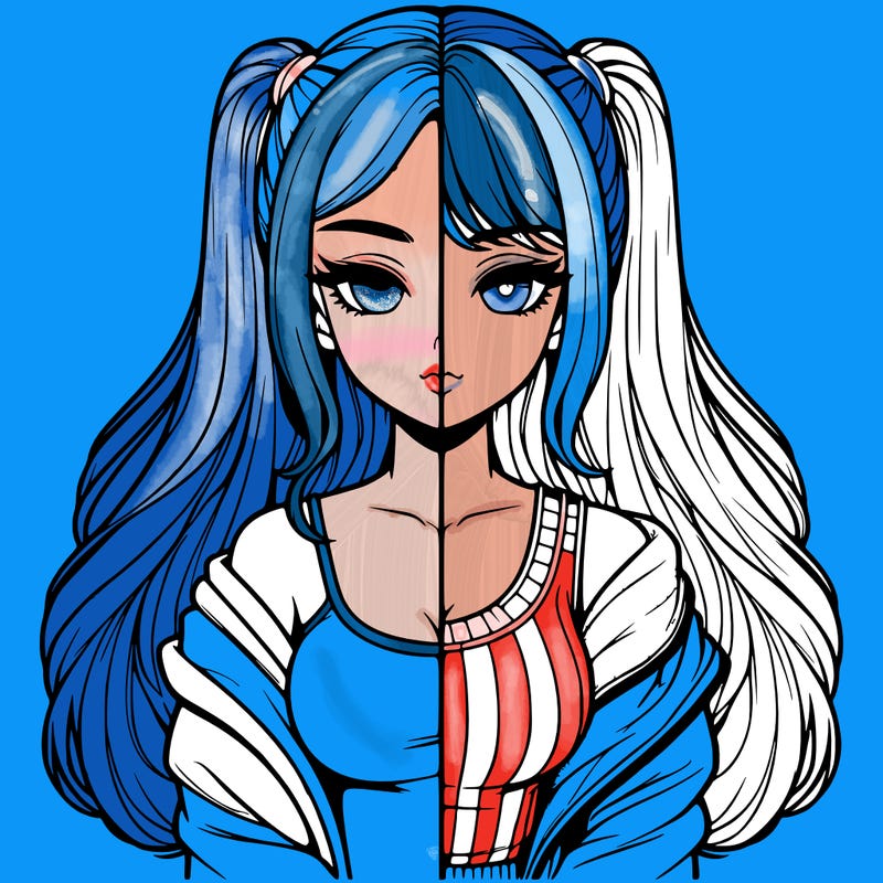 realistic girl split